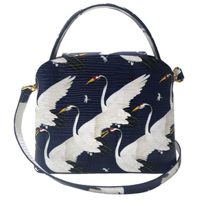 Sara Tote Small_White Crane Bright_Indigo