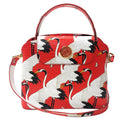 Sara Tote Small_White Crane Bright_Orange