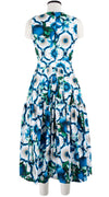 Rose Dress Crew Neck Sleeveless Midi Length Cotton Stretch (Sicilian Lemon All Over)