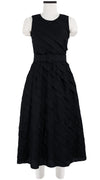 Buffy Dress Crew Neck Sleeveless Midi Length Cotton Musola (Solid)