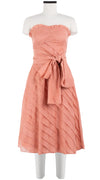 Buffy Dress Tube Strapless with Hamilton Belt Long Length Cotton Musola_Solid_Blush