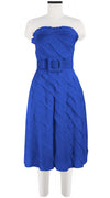 Buffy Dress Tube Strapless with Hamilton Belt Long Length Cotton Musola (Solid)
