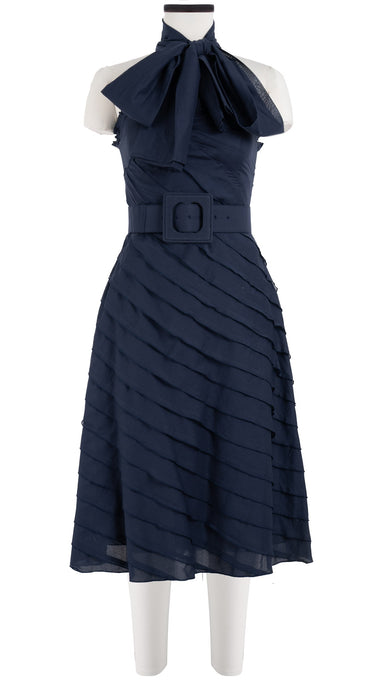 Buffy Dress Tube Strapless with Hamilton Belt Long Length Cotton Musola (Solid)