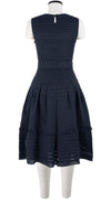 Rachel Dress #5 Crew Neck Sleeveless with Hamilton Belt Long Length Cotton Musola (Solid)