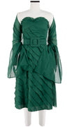 Buffy Dress Tube Strapless with Hamilton Belt Long Length Cotton Musola (Solid)