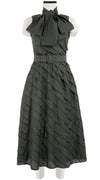 Buffy Dress Crew Neck Sleeveless Midi Length Cotton Musola (Solid)