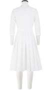 Audrey Dress #1 Shirt Collar 3/4 Sleeve Regular +2 Length Cotton Stretch (Solid)