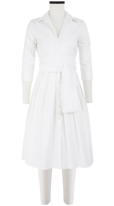 Audrey Dress #1 Shirt Collar 3/4 Sleeve Regular +2 Length Cotton Stretch (Solid)