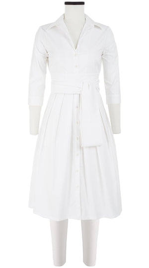 Audrey Dress #1 Shirt Collar 3/4 Sleeve Regular +2 Length Cotton Stretch (Solid)