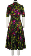 Zeller Dress Shirt Collar 1/2 Sleeve Midi Length Cotton Stretch (Summer Vegetables)