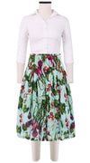 Zelda Skirt Long Length Cotton Musola (Summer Vegetables)